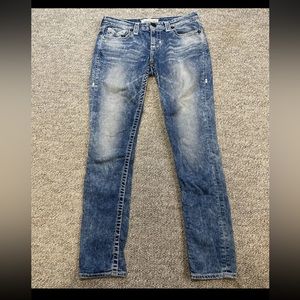 Big Star Jenae Skinny Jeans Women's 28R Blue Low Rise Excellent Condition